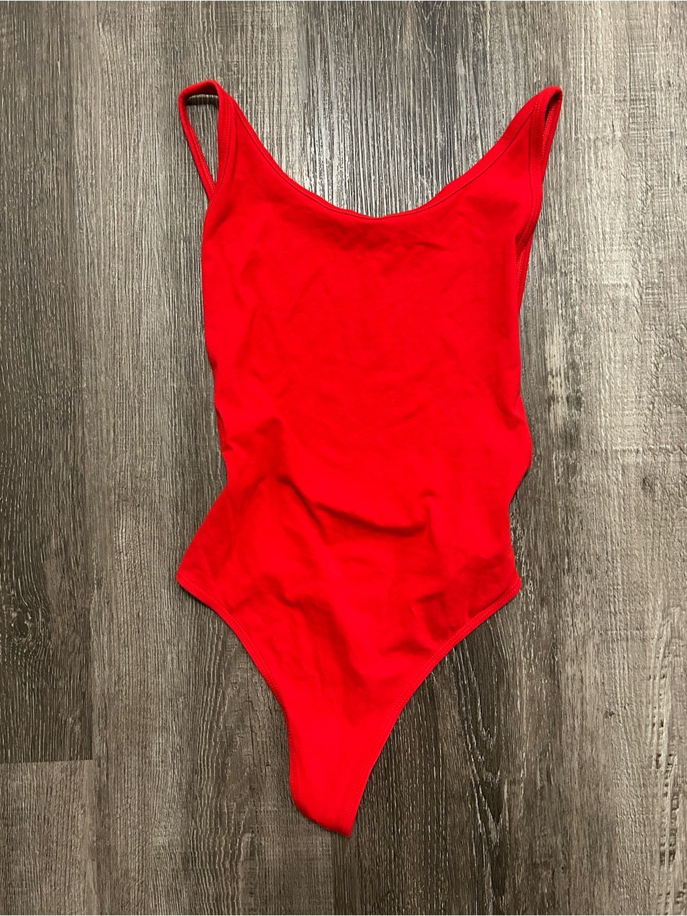 High neck side peek low back bodysuit